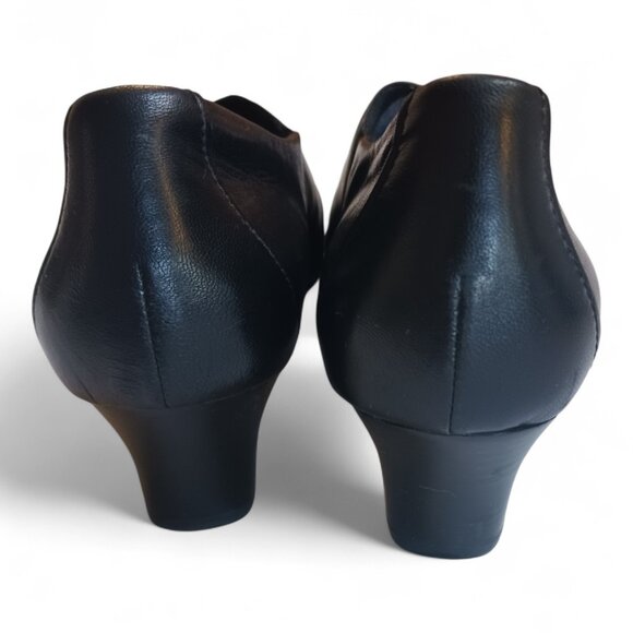 Aravon by New Balance Black Leather Comfort Shoes – Size 10.5B Orthotic Friendly - Picture 9 of 16